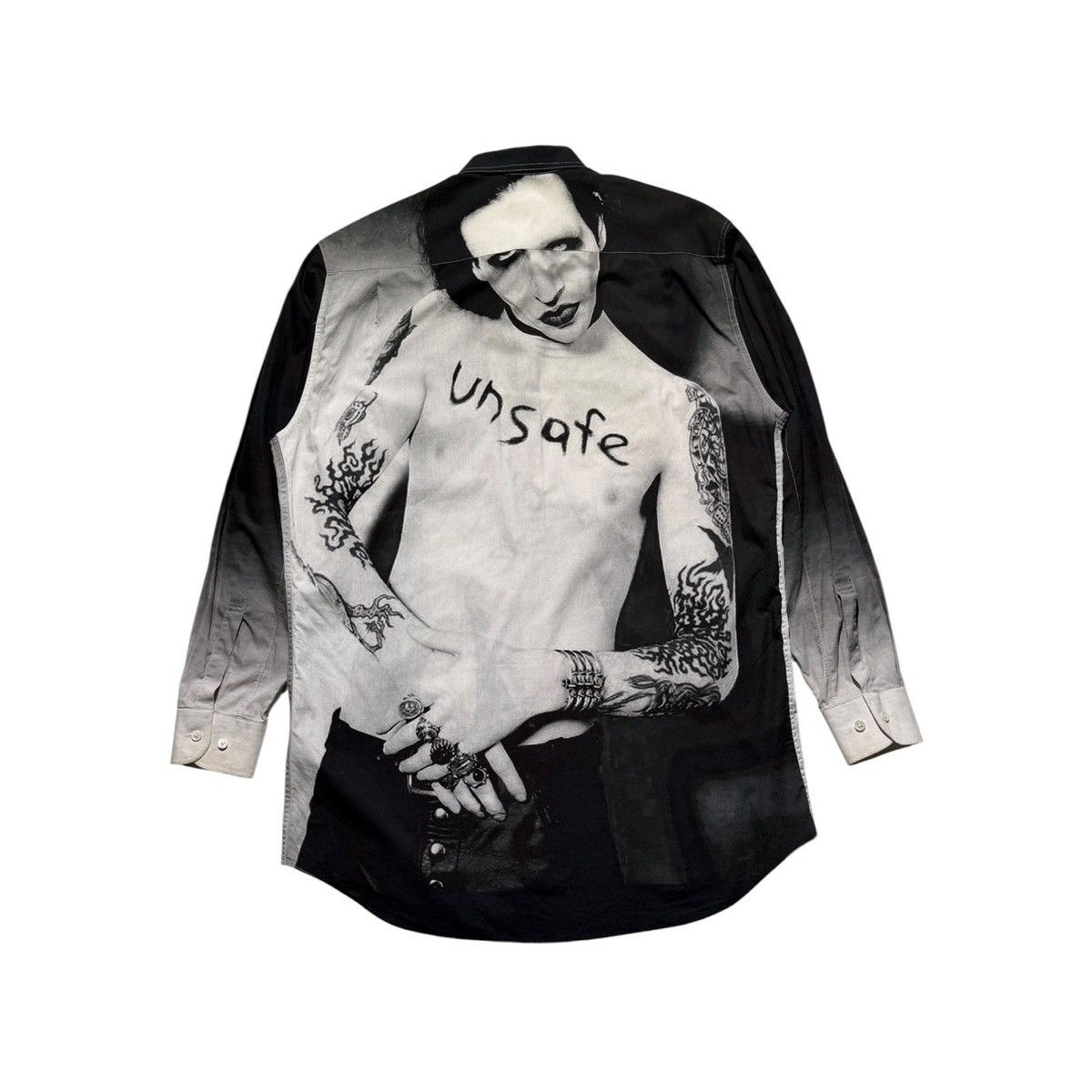 Marilyn Manson Unsafe button down