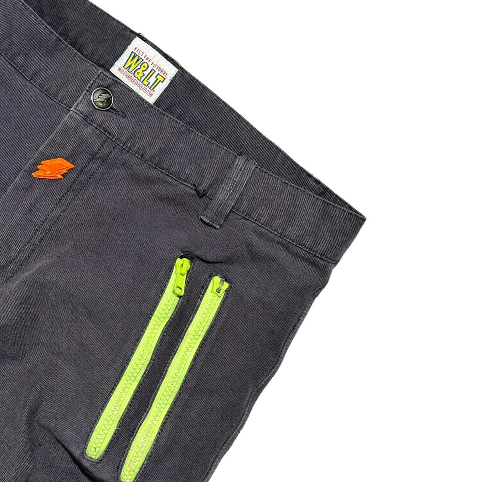 Neon Zippered Bolt Cargo Pant