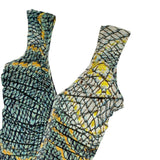 Snake print flowy mermaid dress
