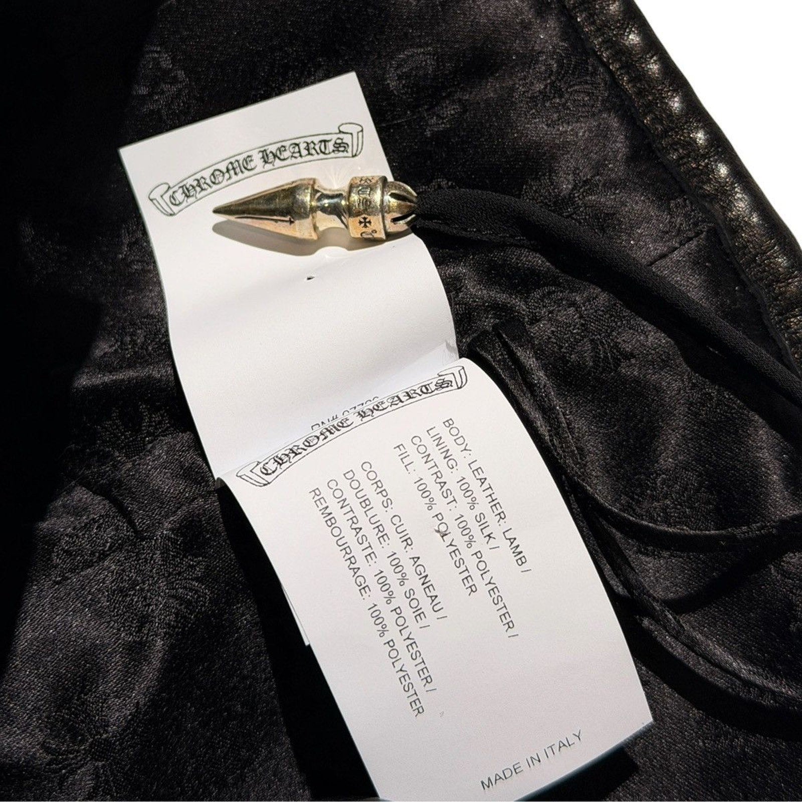 Quilted Leather dagger zip corset