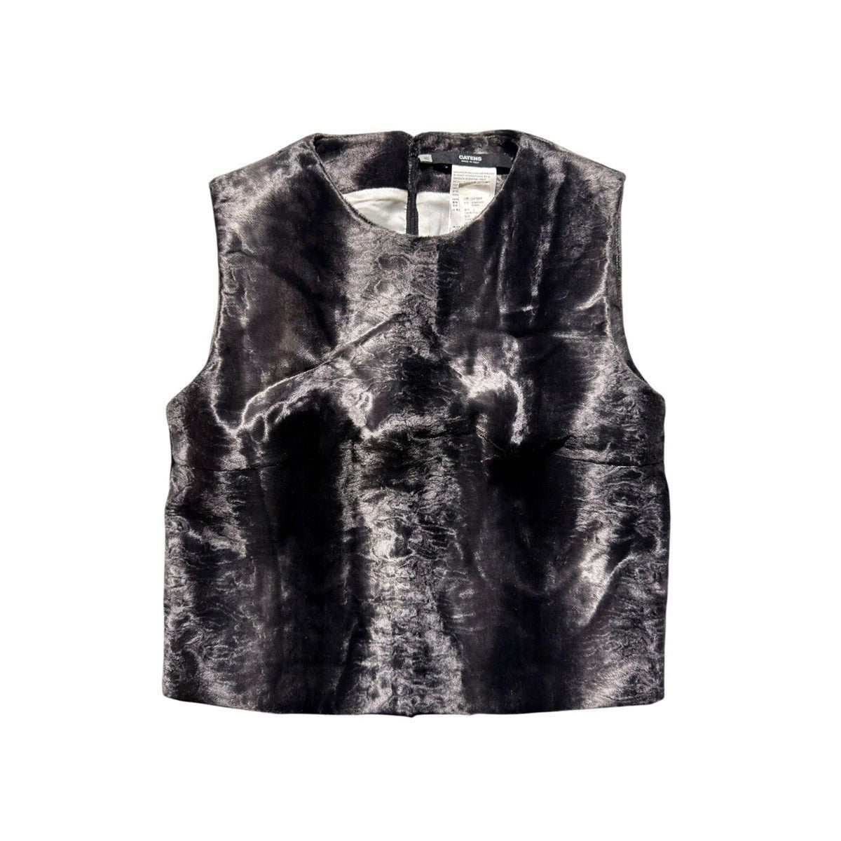 SS14 fur textured vest