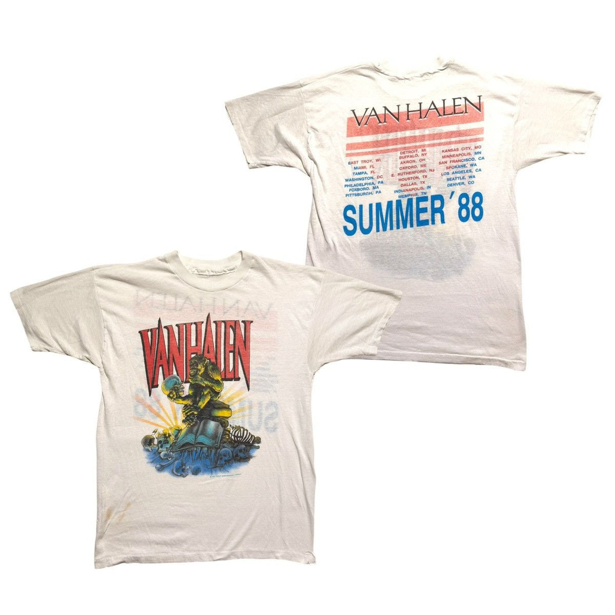 Van Halen 1988 OU812 tour tee