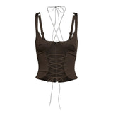 Ray corset lace top