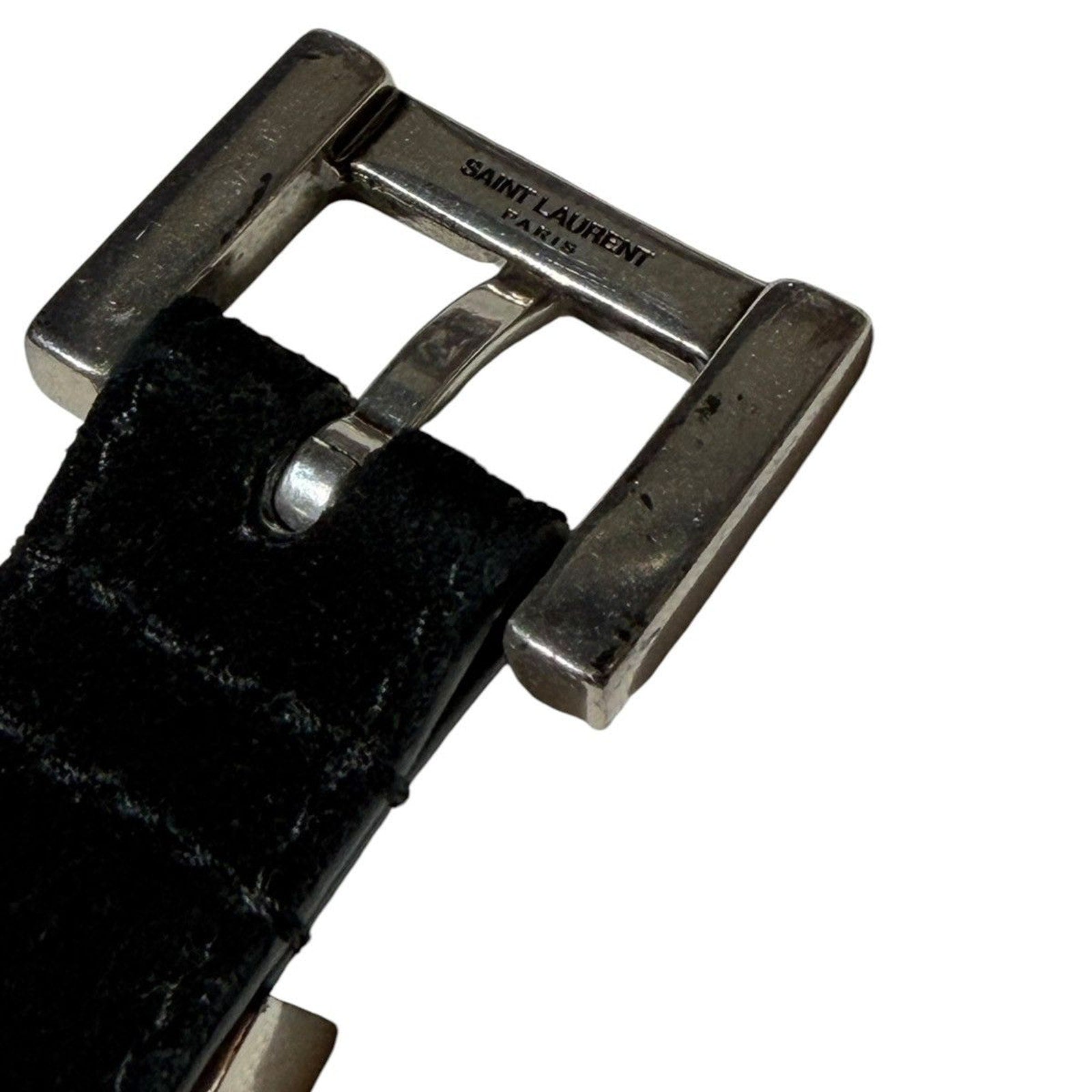 Suede leather Cassandre belt