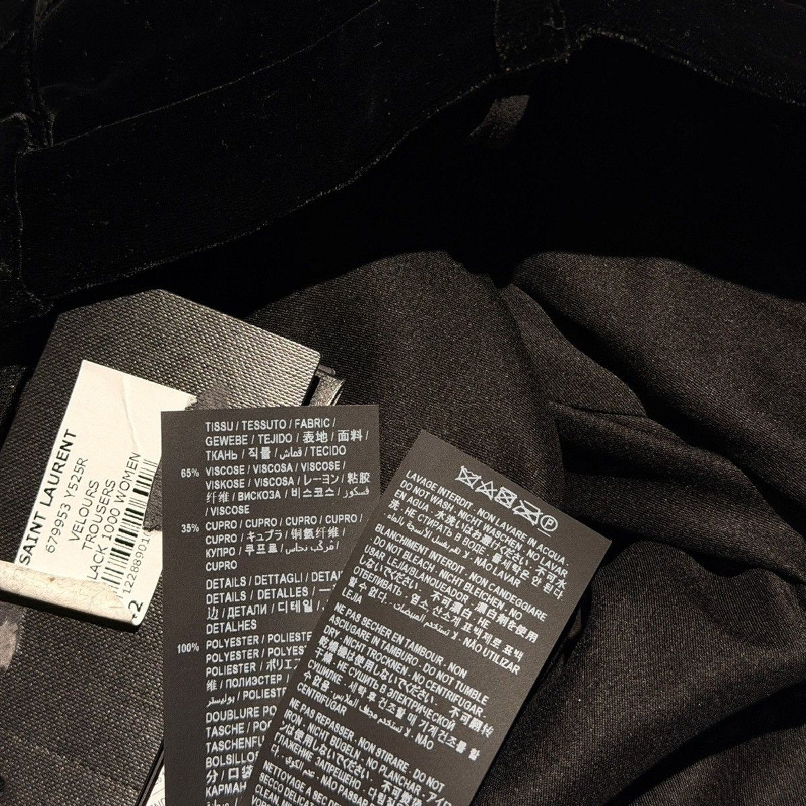 Velvet flare trouser
