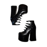 Croc embossed kiki boot