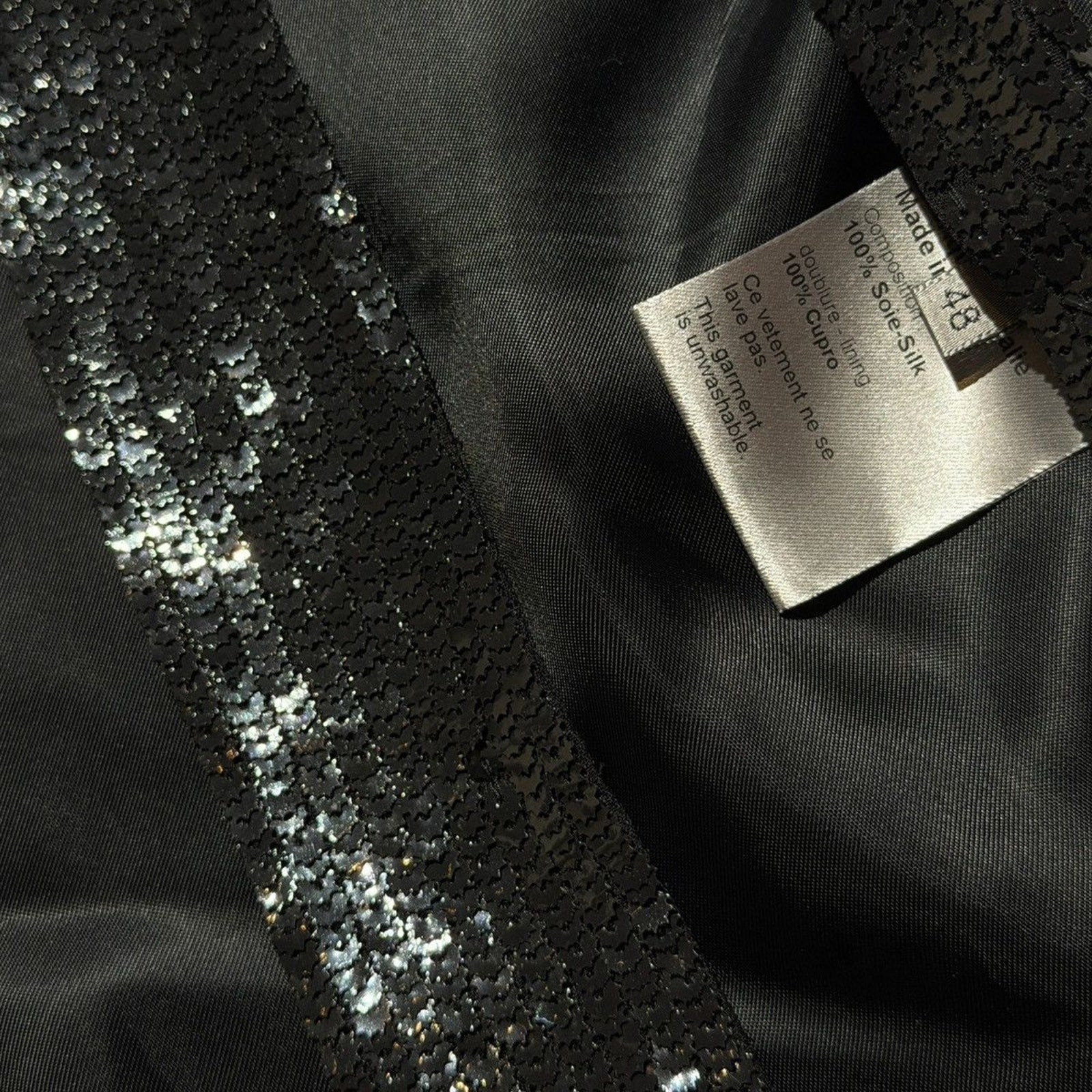 SS07 hedi slimane silk sequin runway vest