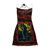 Tropical paradise mesh minidress