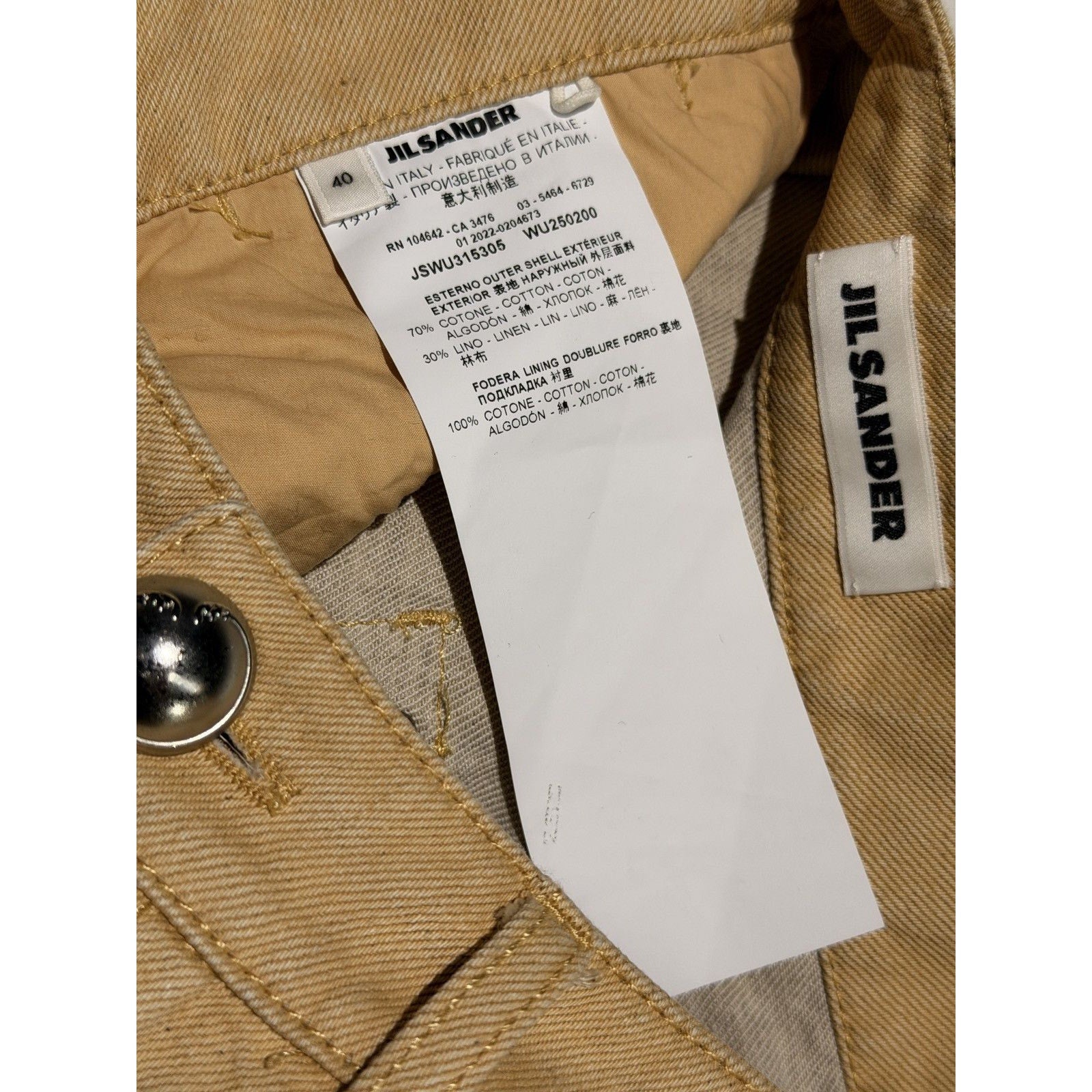 Linen blend pant