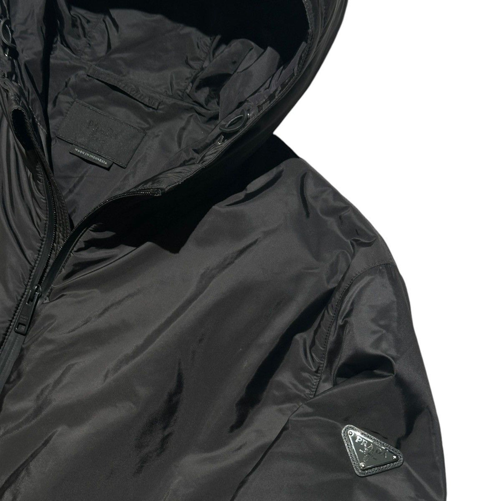 Padded nylon logo jacket