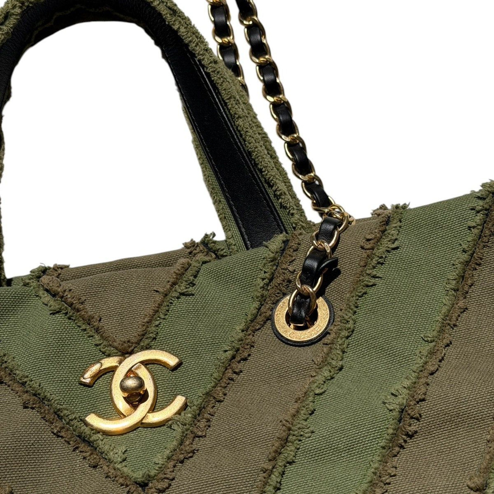 2017 cruise paris-cuba patchwork chevron tote