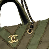 2017 cruise paris-cuba patchwork chevron tote