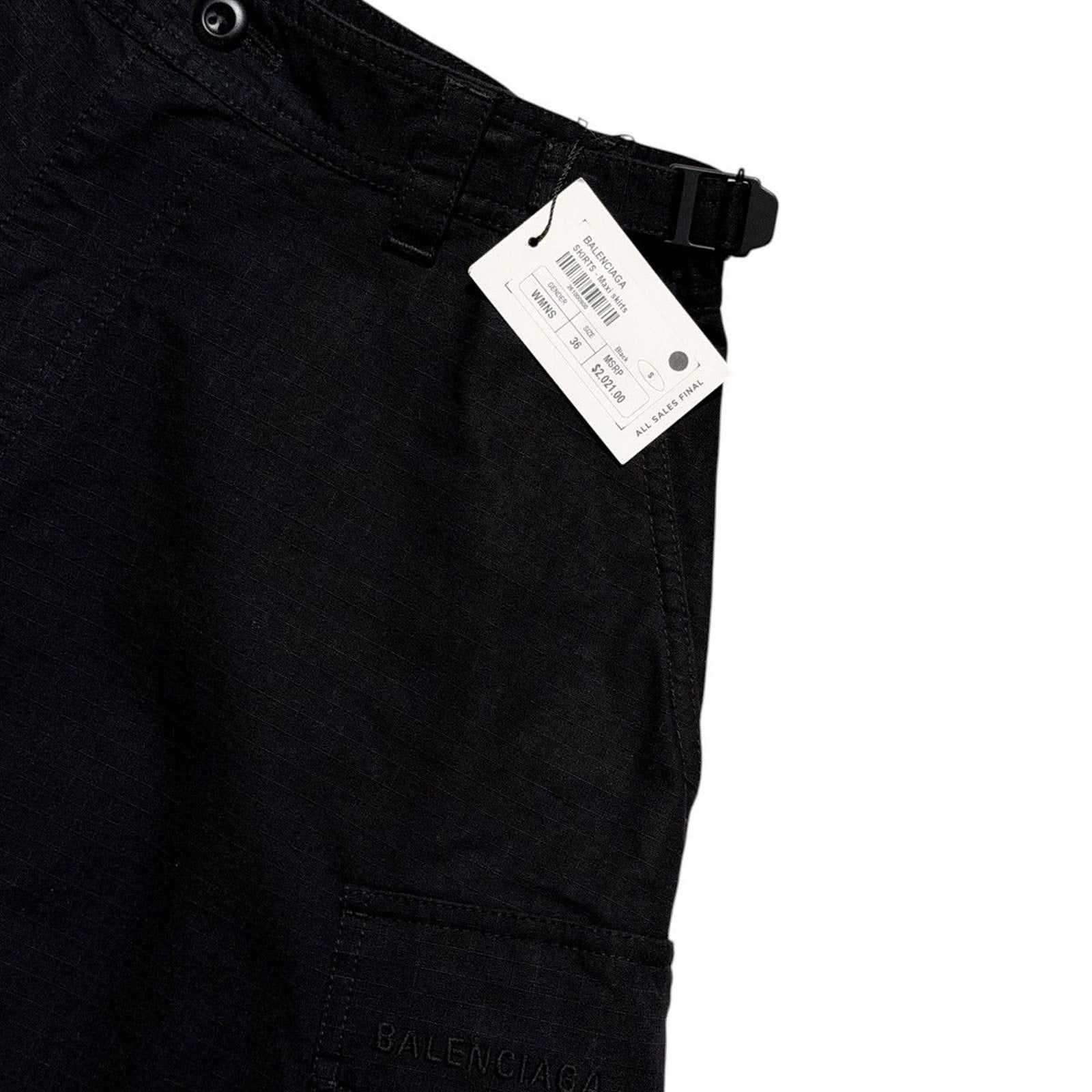 3-in-1 ripstop cargo maxi skirt