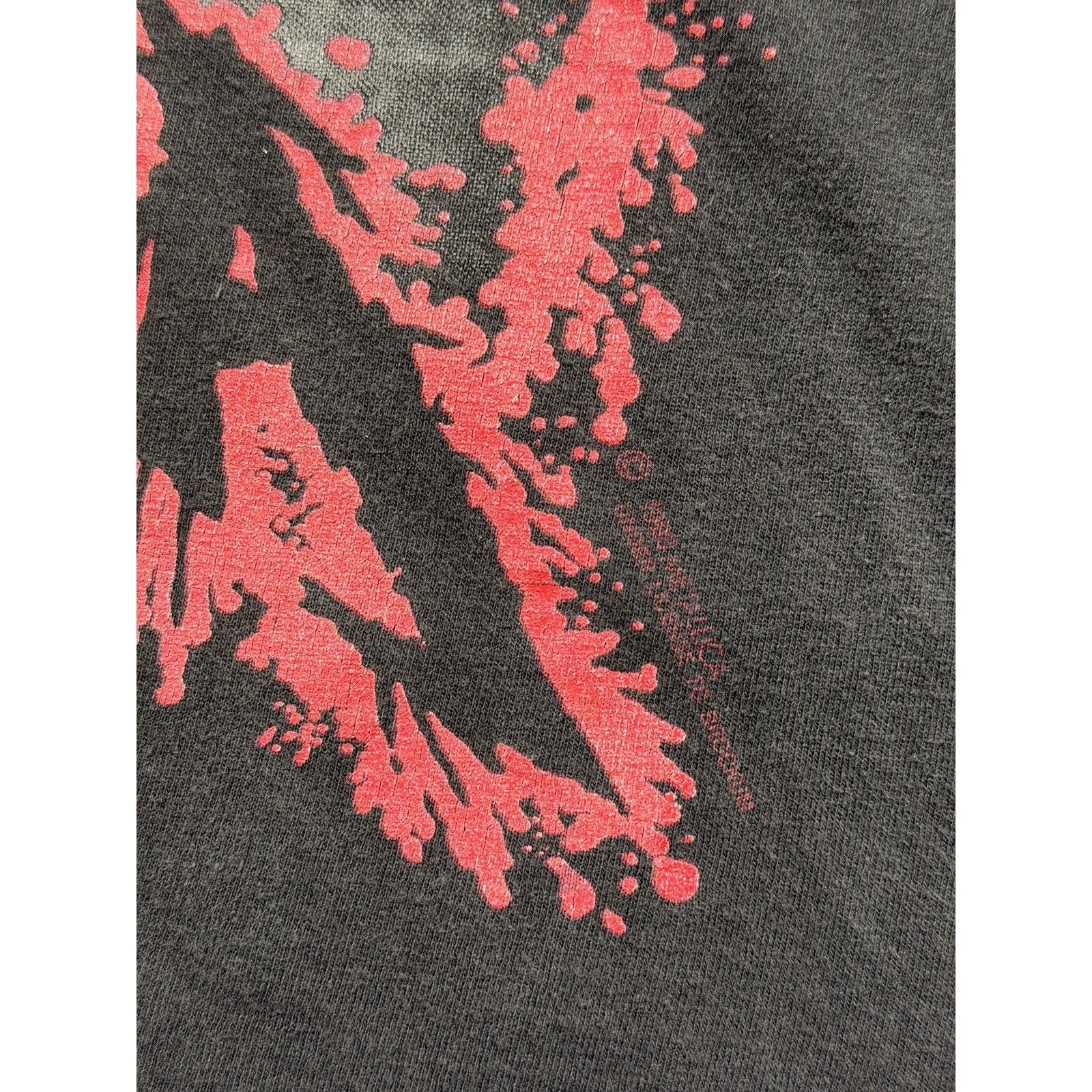 Metallica 1990 europe tour tee