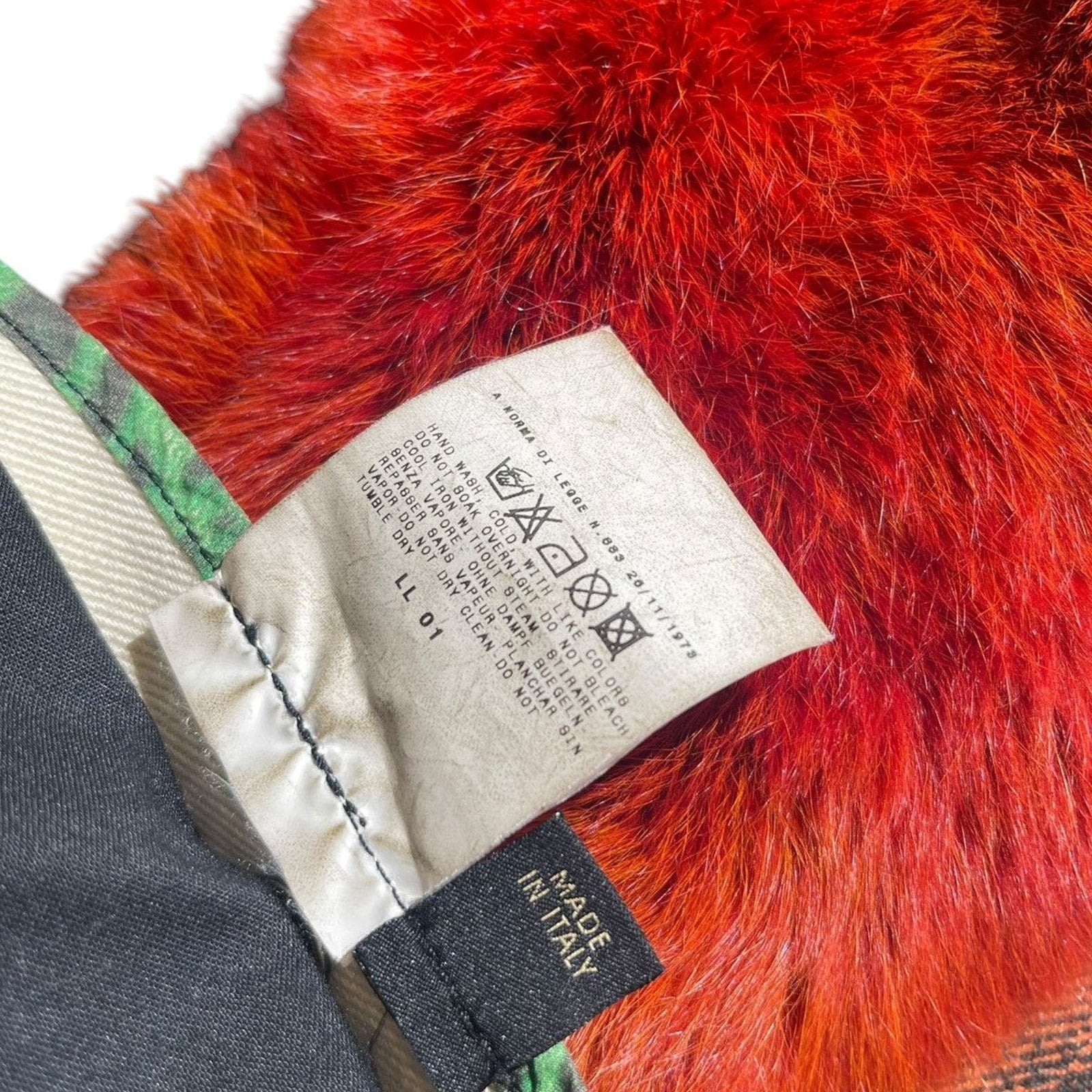 Fur ombre trench coat