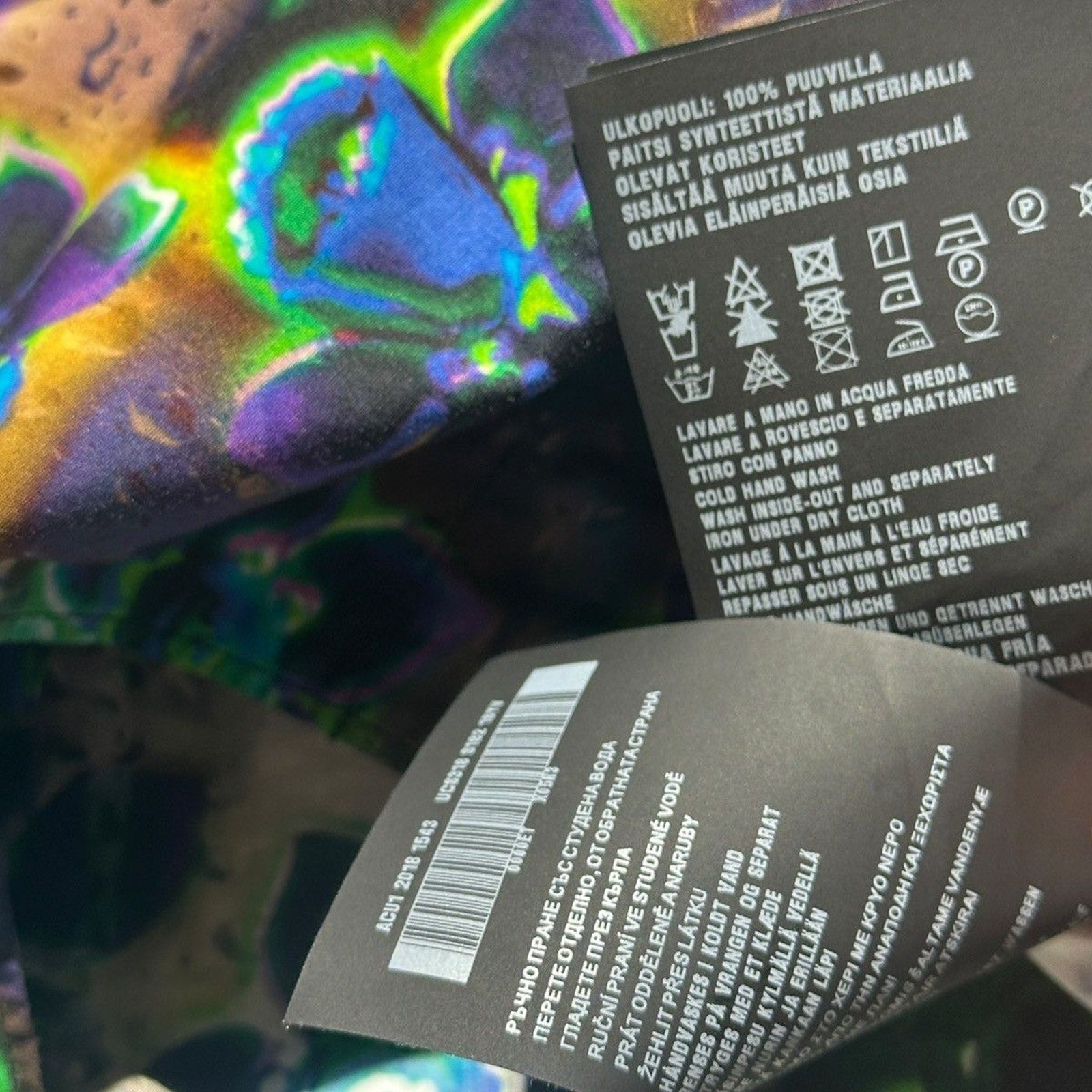 Psychedelic floral button-down