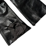 SS25 runway Long night leather pant