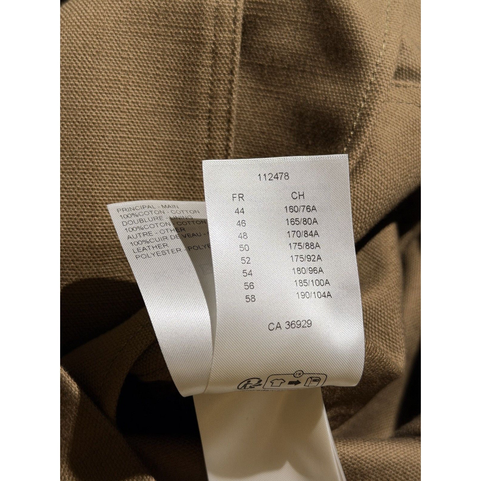 Workwear tailored canvas jacket