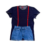 Trompe l'oeil suspender top