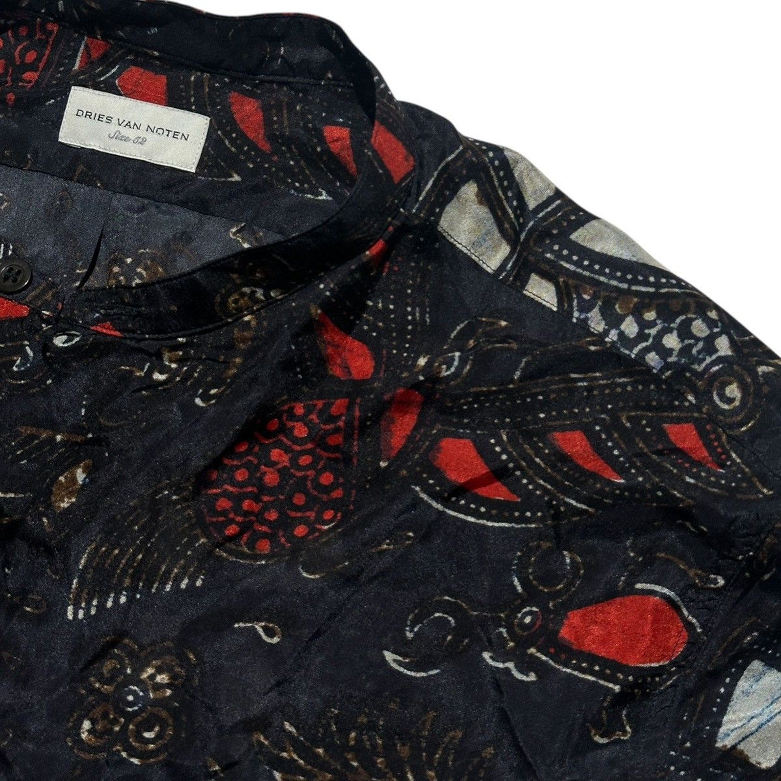 100% silk floral flowy shirt