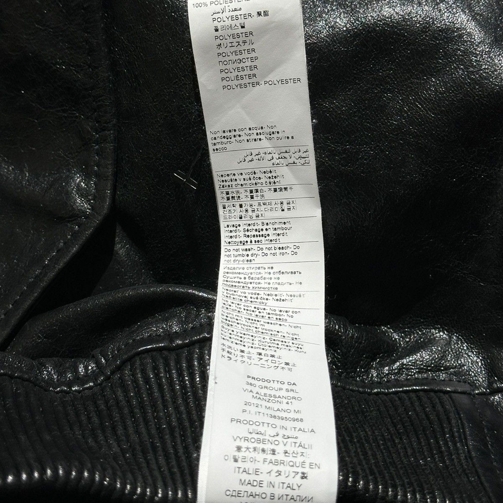 Leather bomber Jacket