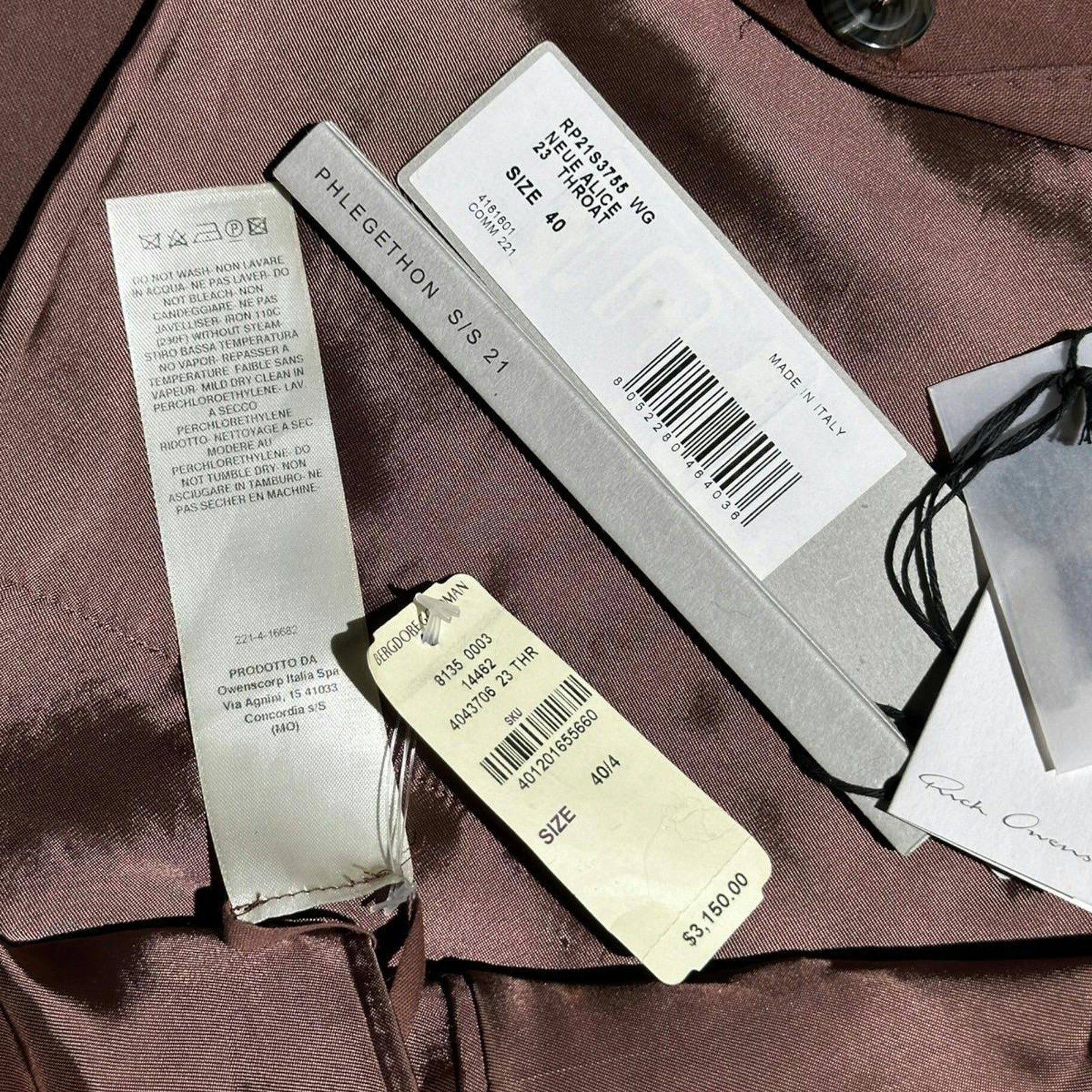 $3,150 NWT SS21 Alice bondage blazer
