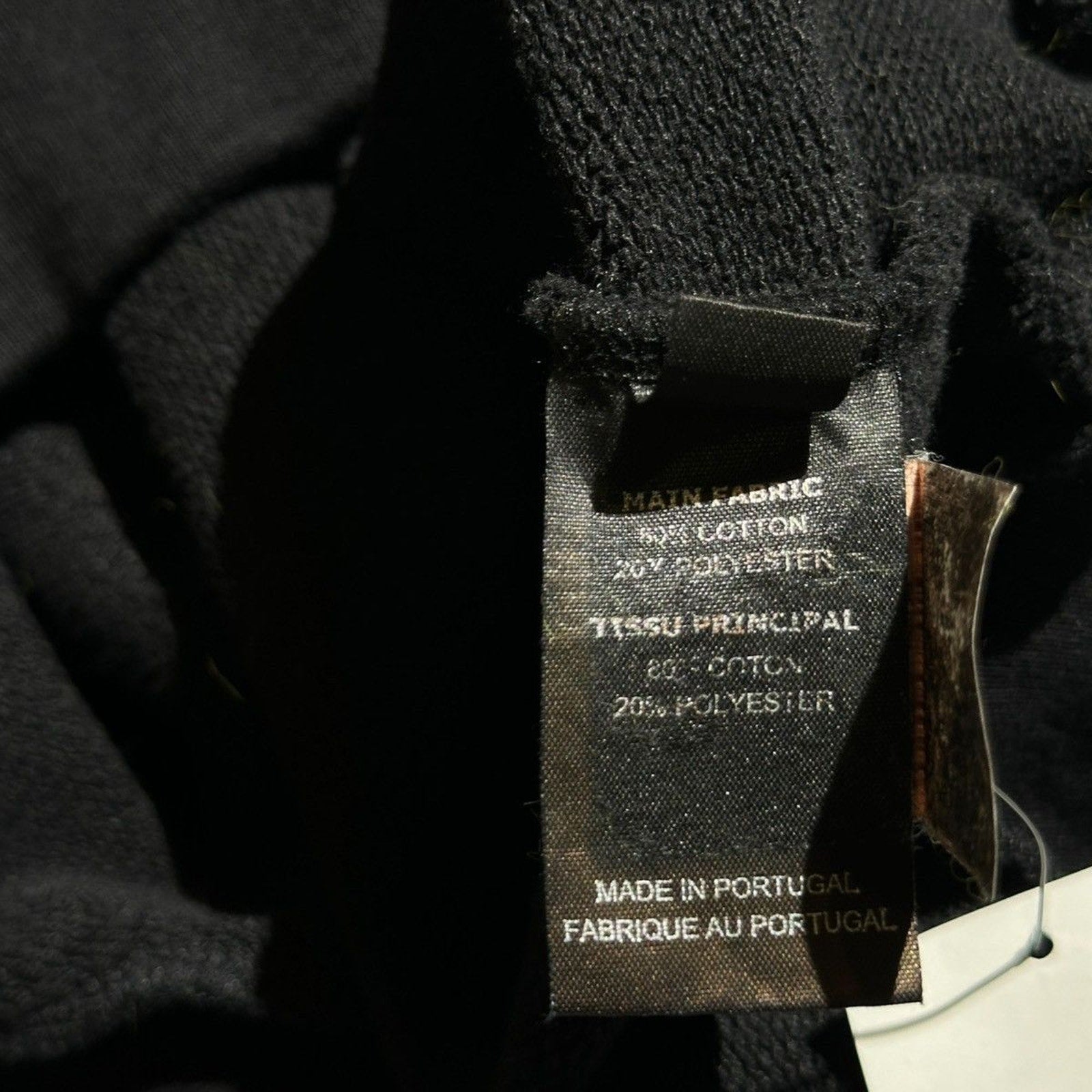 Total fucking darkness cropped shoulder pad hoodie