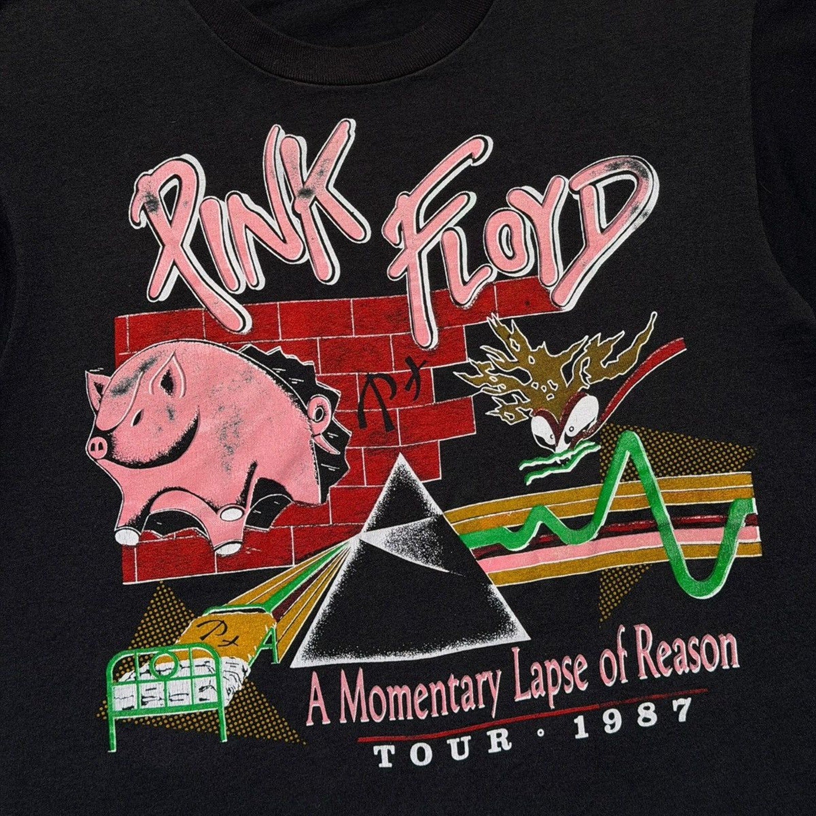 Pink floyd 1987 momentary lapse of reason tee