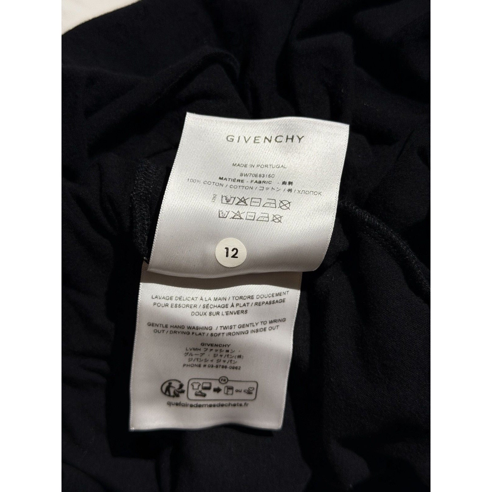 Plunge neck Wrap effect short sleeve tee