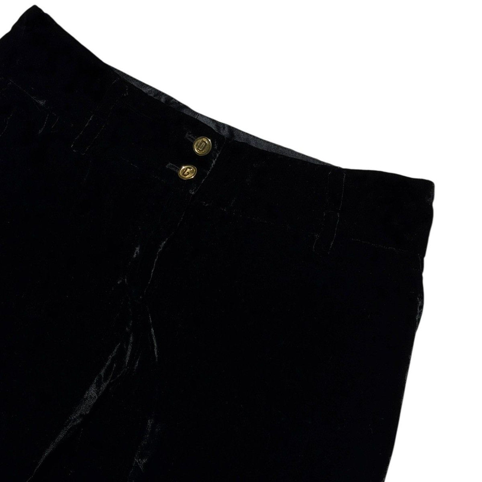 Wide leg Velvet trouser with satin trim