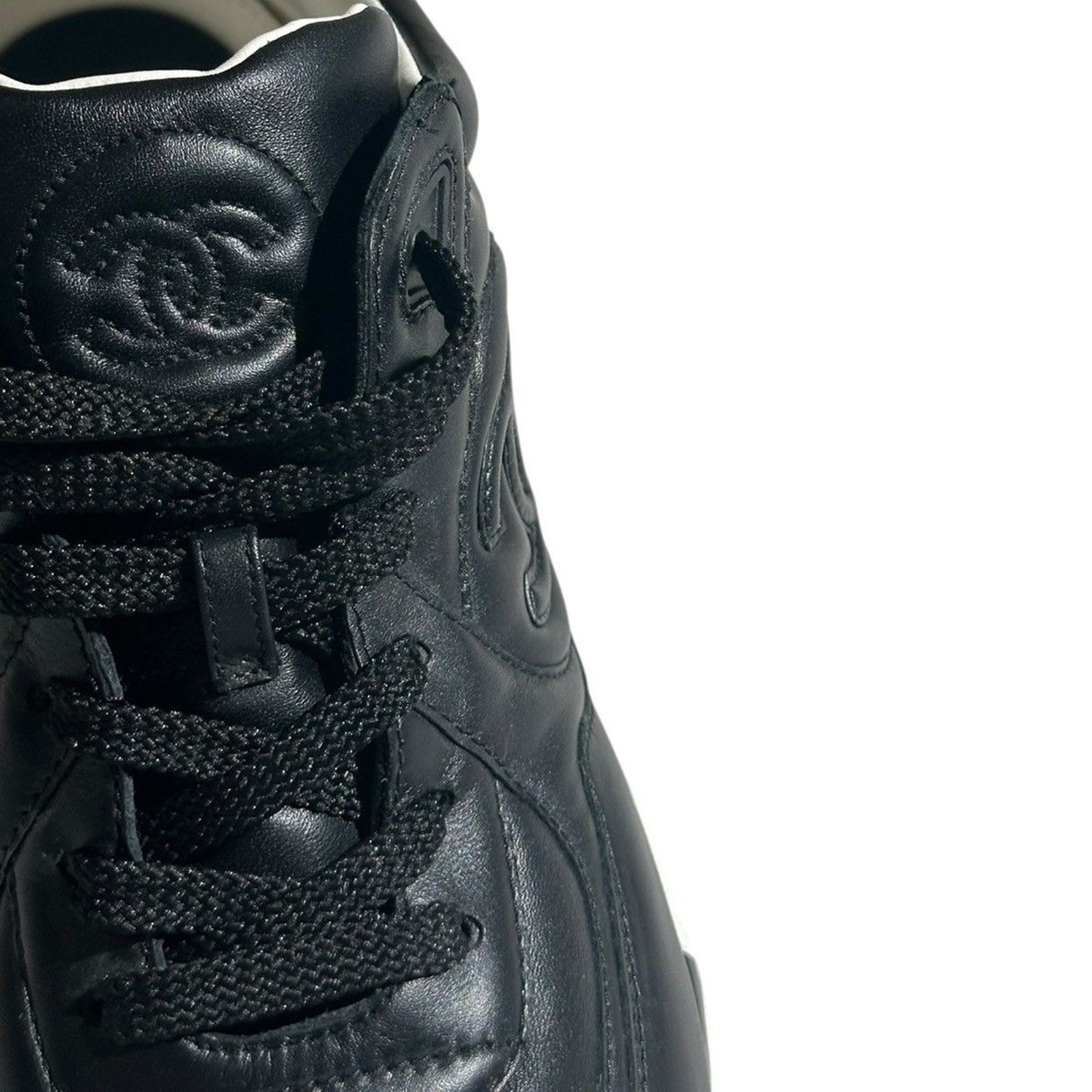 Leather logo classic trainers