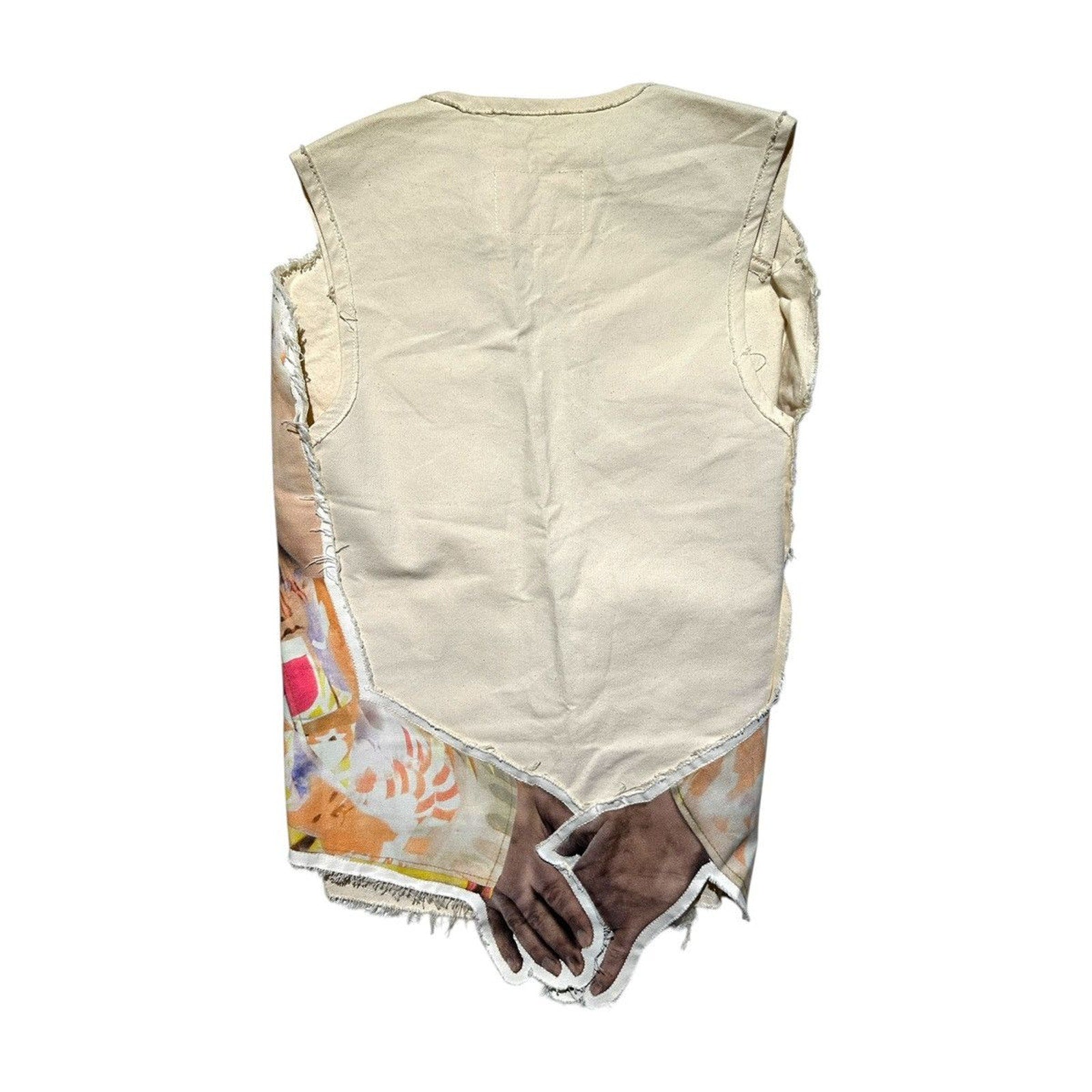Graphic hugging vest
