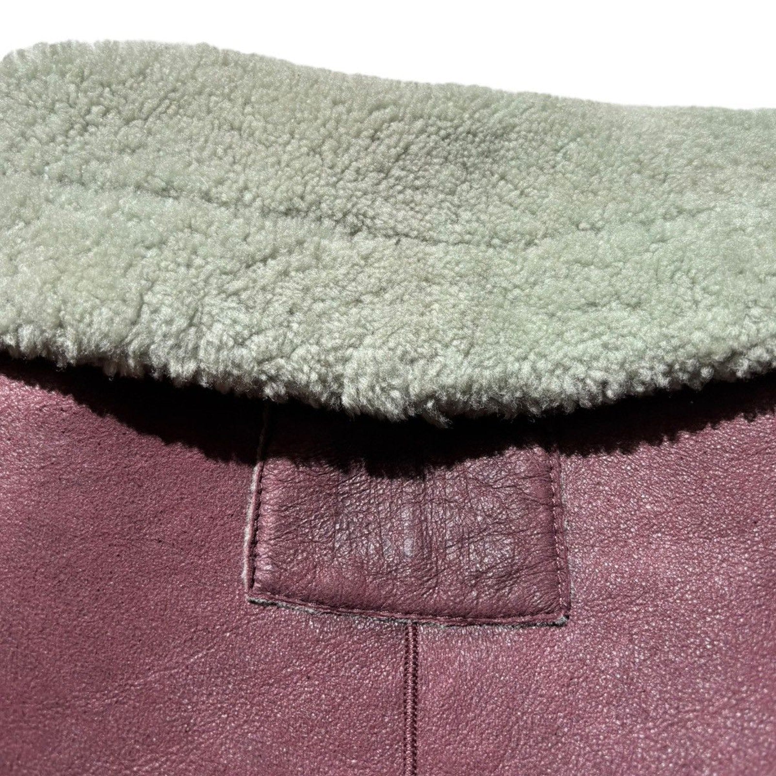 FW22 Elope leather shearling jacket