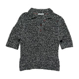 Woven knit polo