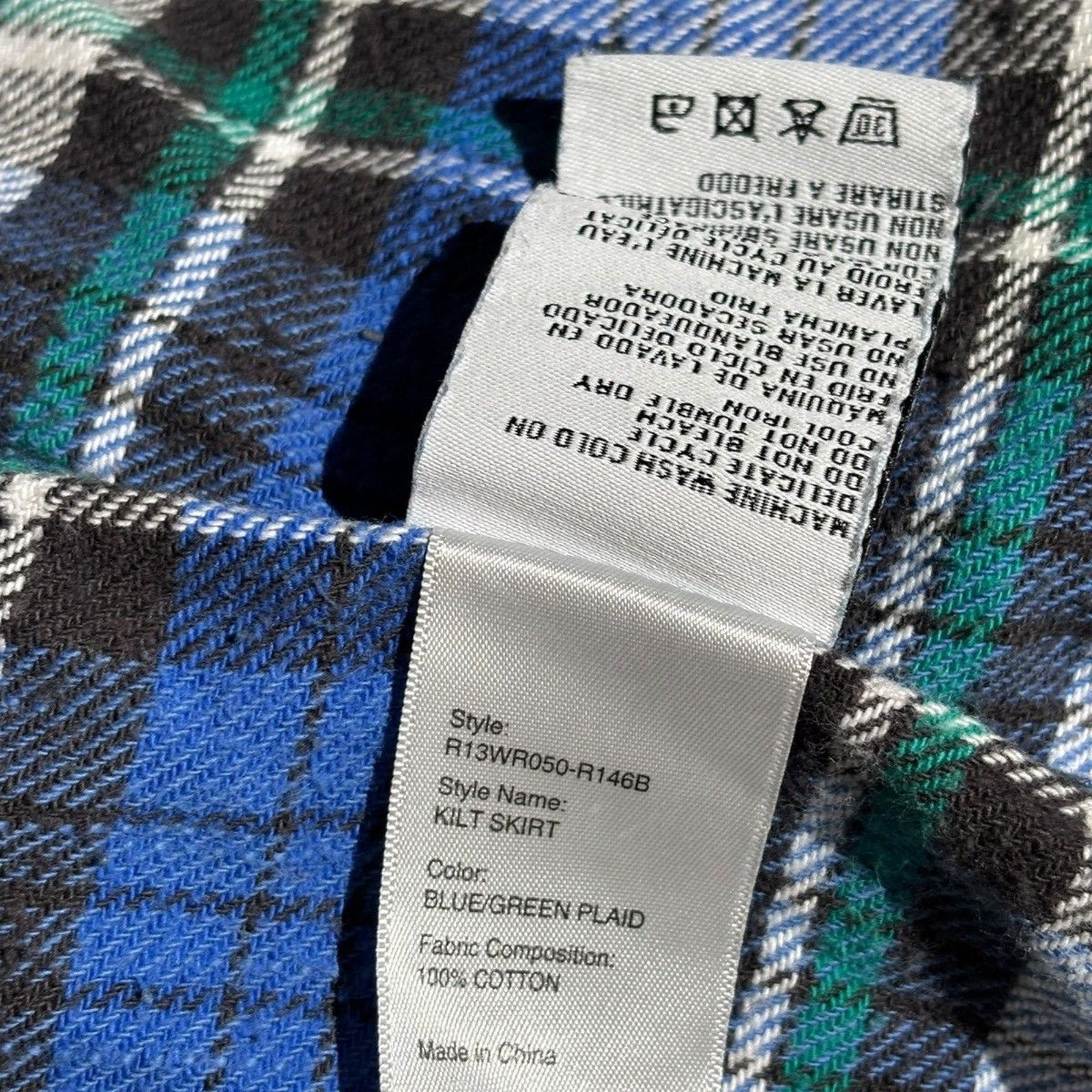 Flannel Maxi stretchy skirt