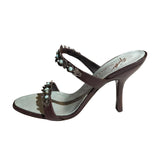Turquoise beaded heel