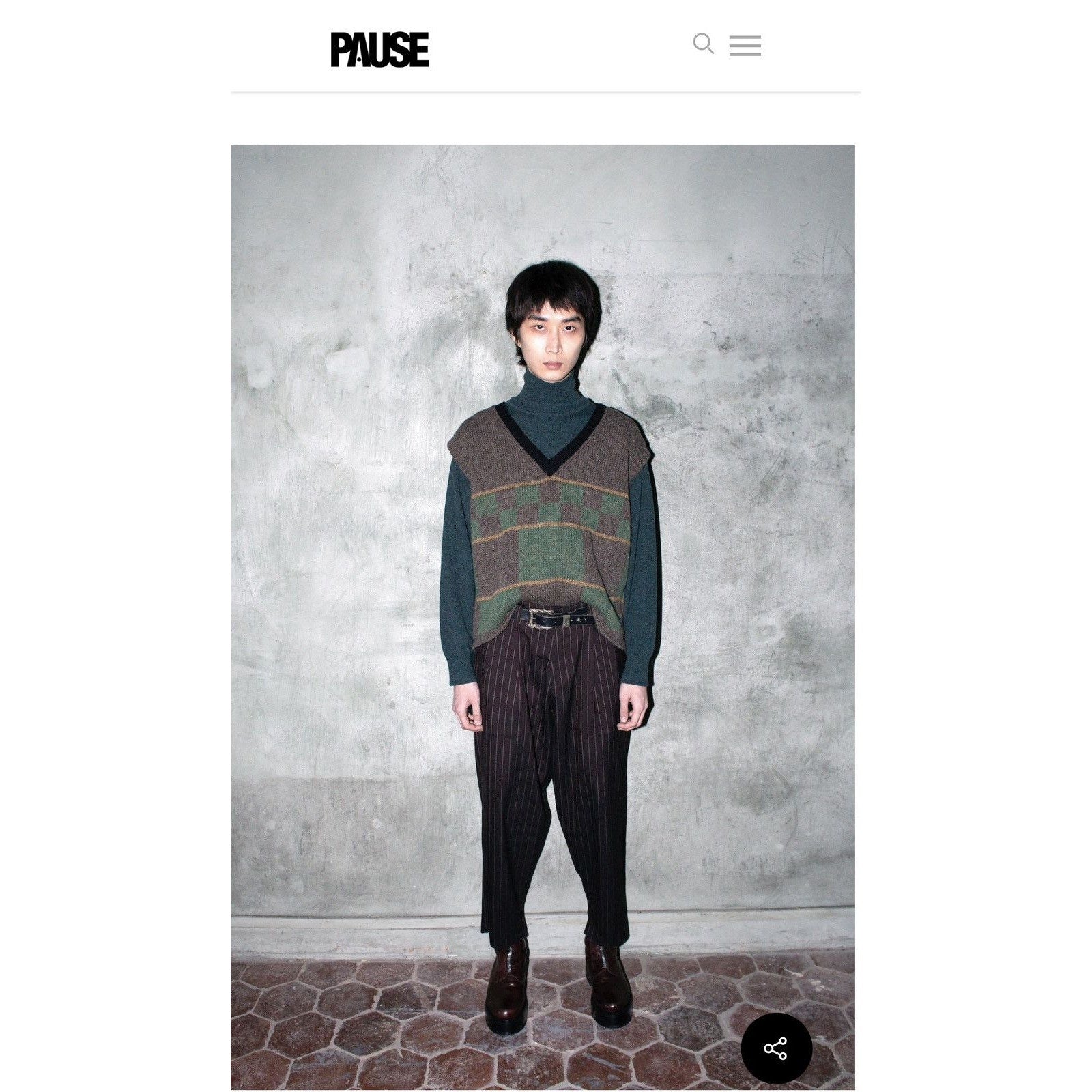 FW22 Pinstripe tailored trouser