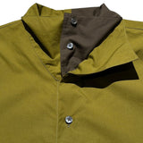 Geometric double layered collar shirt