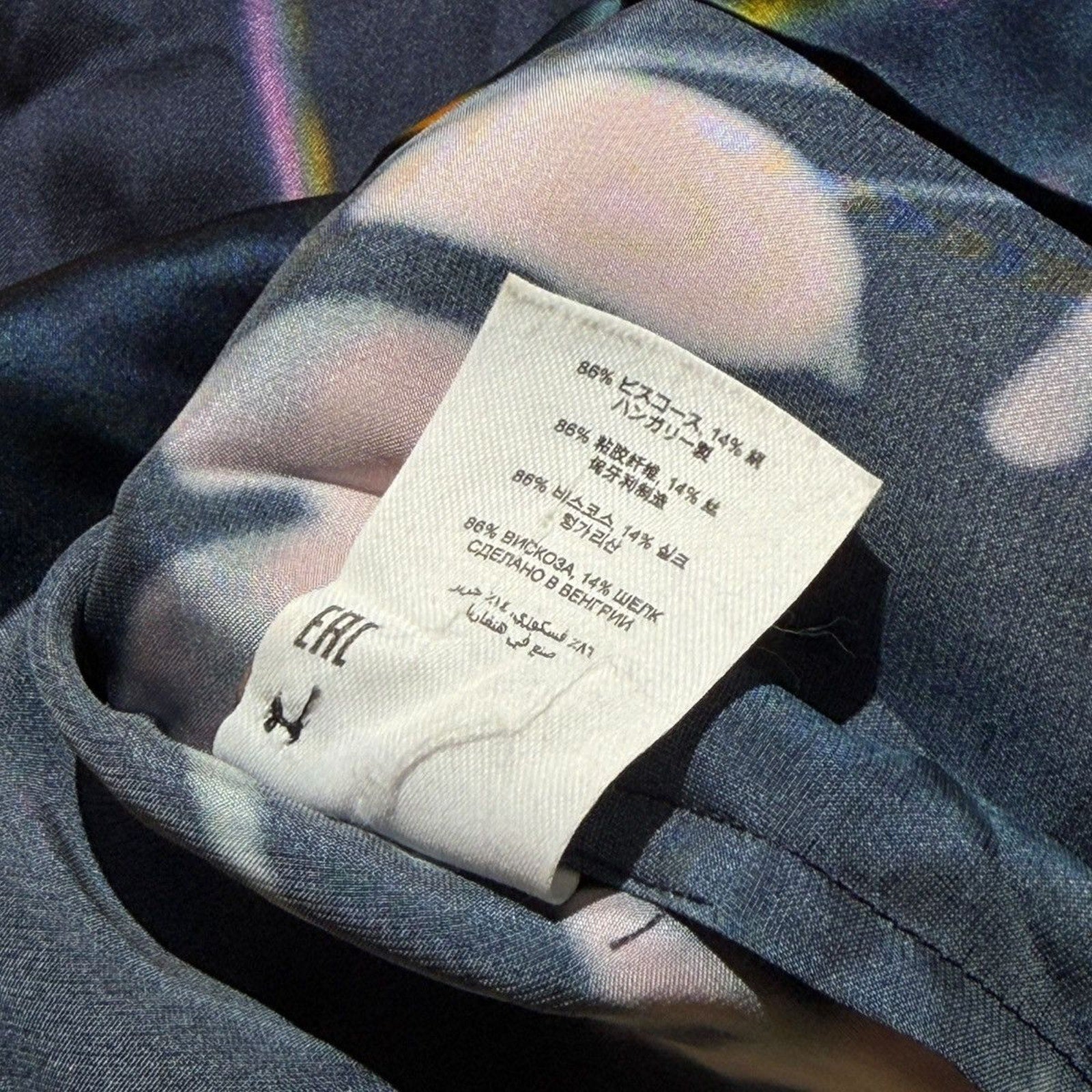 Len Lye silk floral shirt