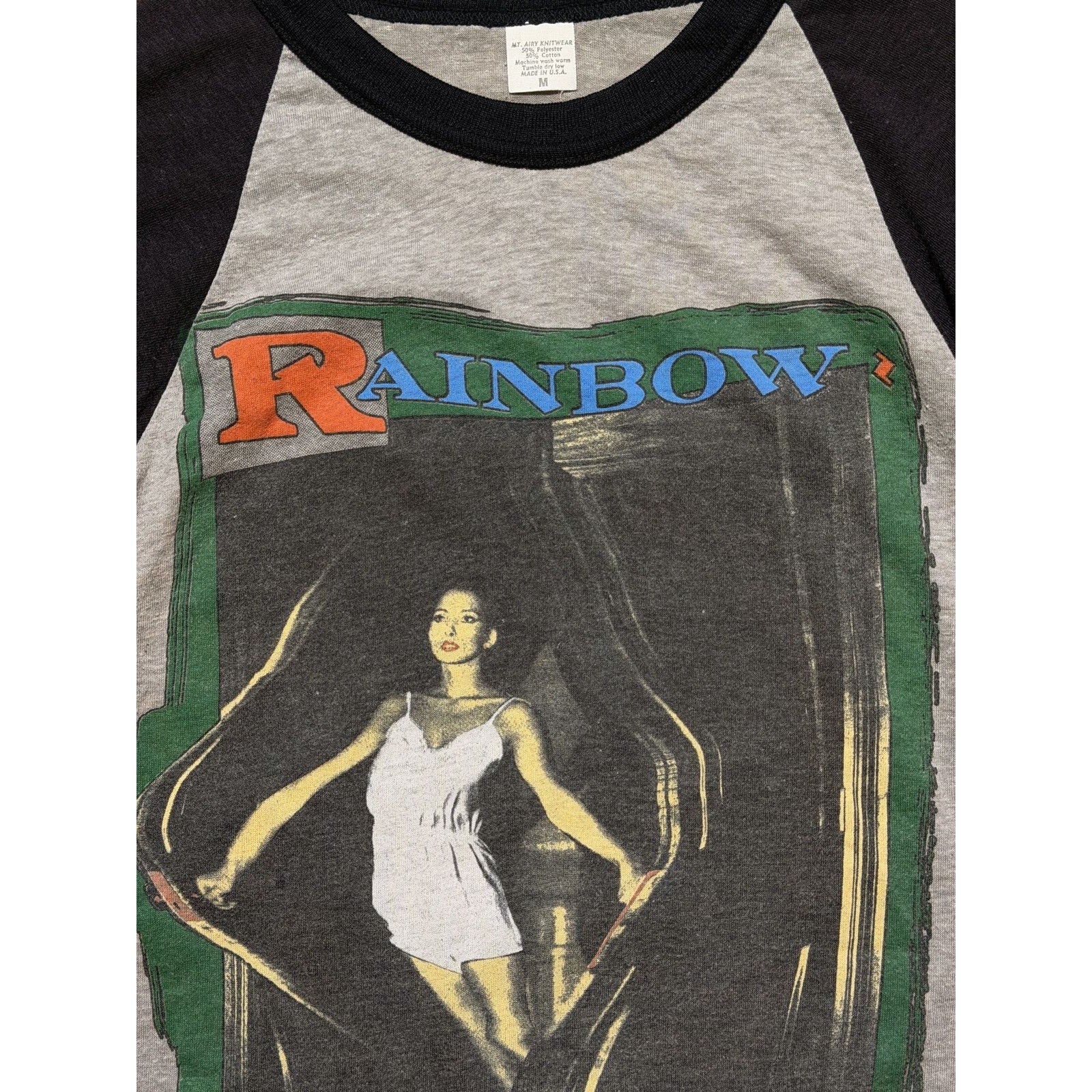 Rainbow 1983 bent out of shape raglan tee
