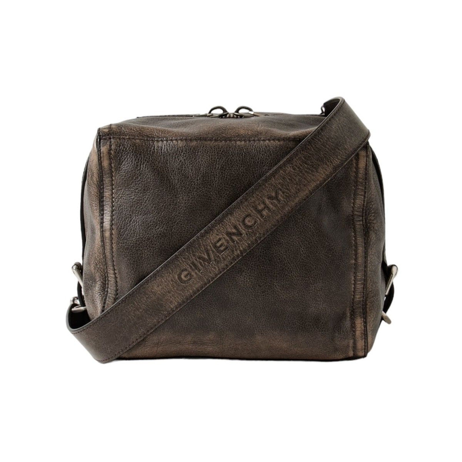 pandora crinkled leather crossbody messenger