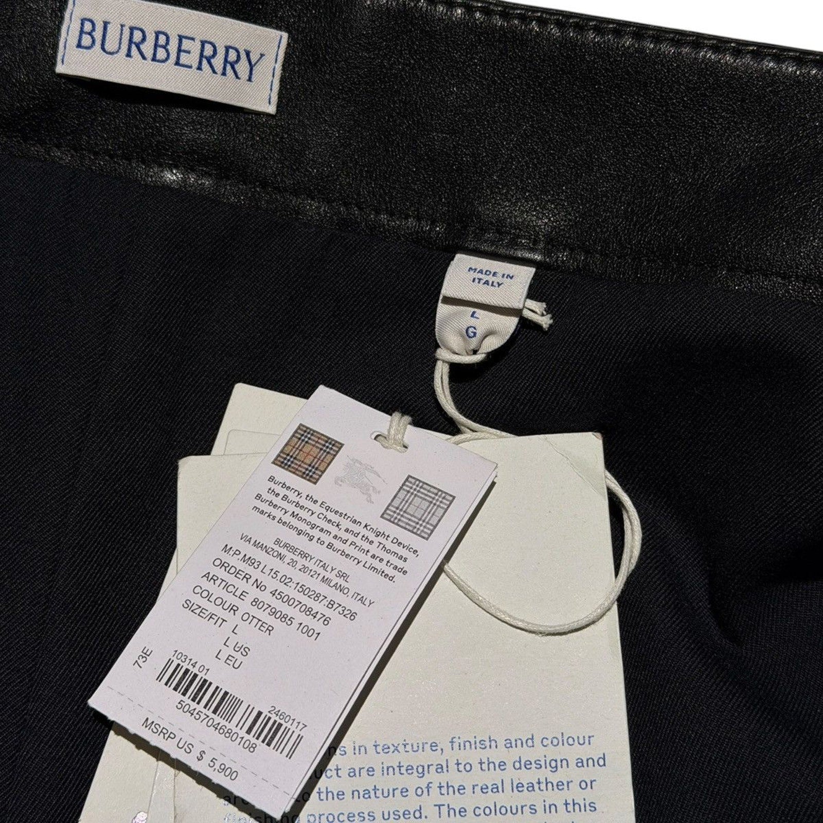 Pleated Leather baggy adjustable pant