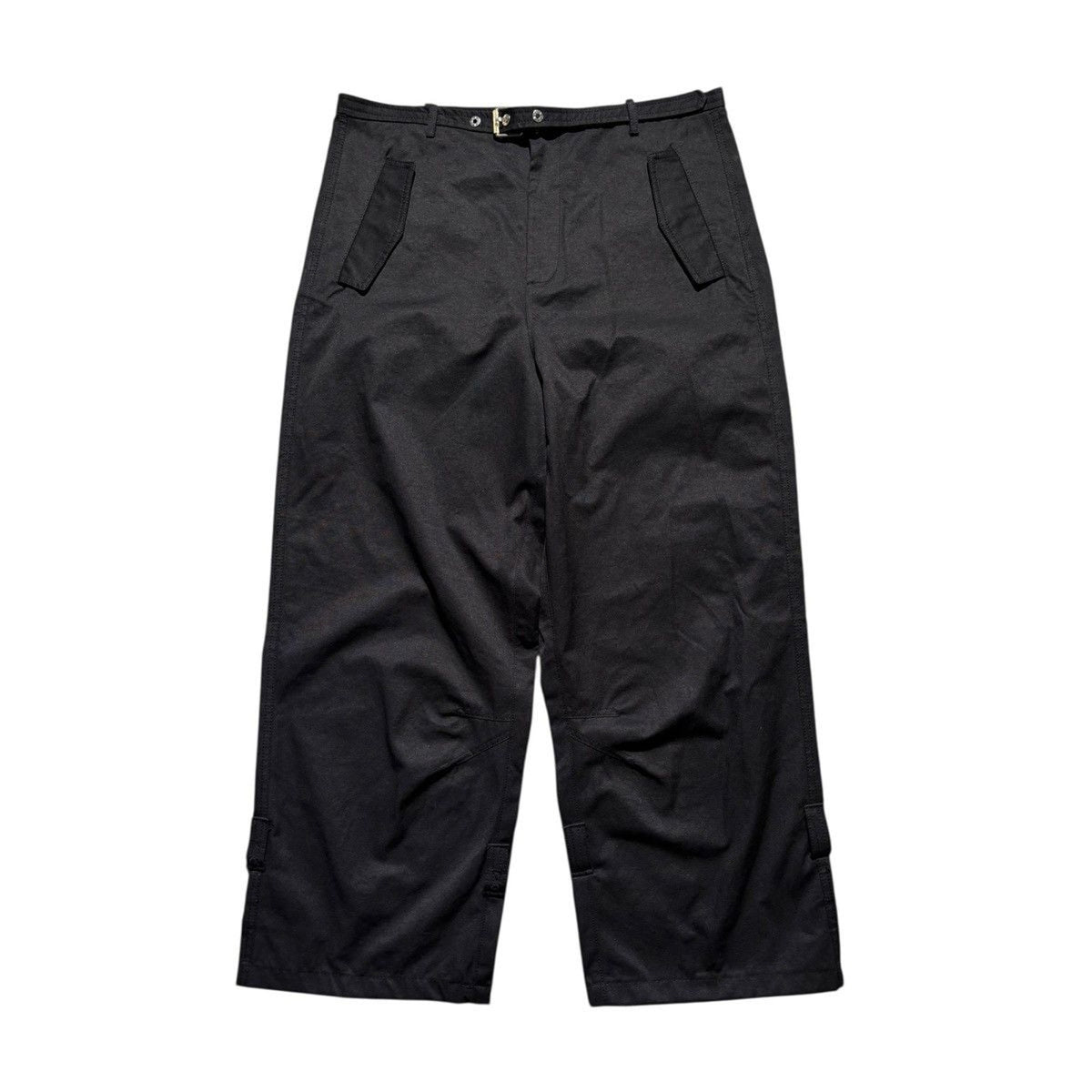 Belted essential wide leg cargo pant