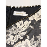 Runway Layered lace studded bodysuit/romper