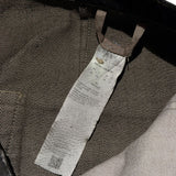 Flared waxed bronze denim