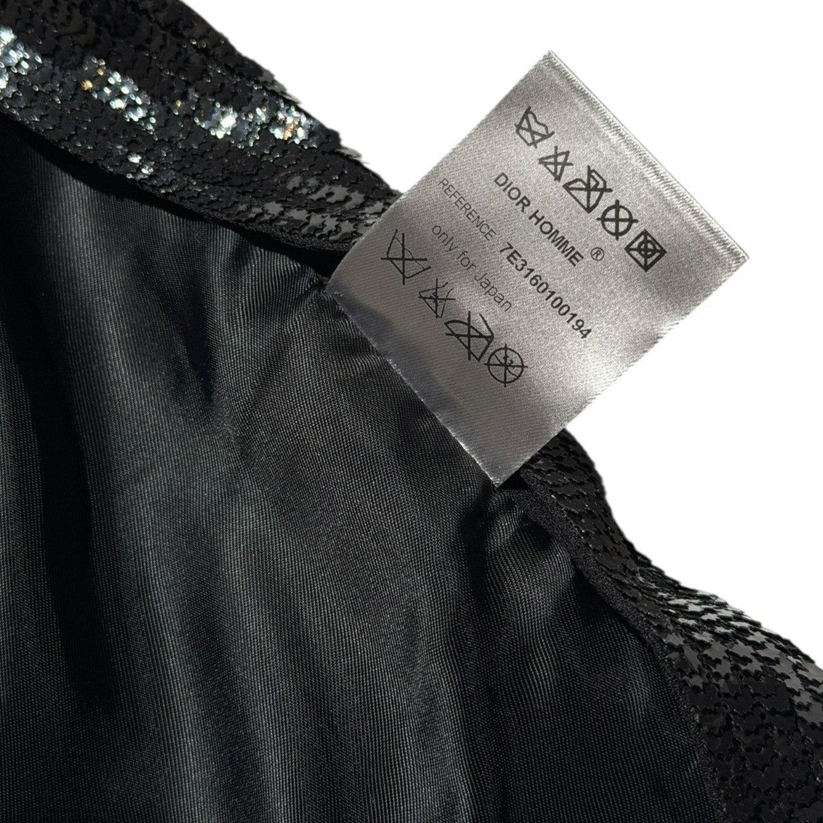 SS07 hedi slimane silk sequin runway vest