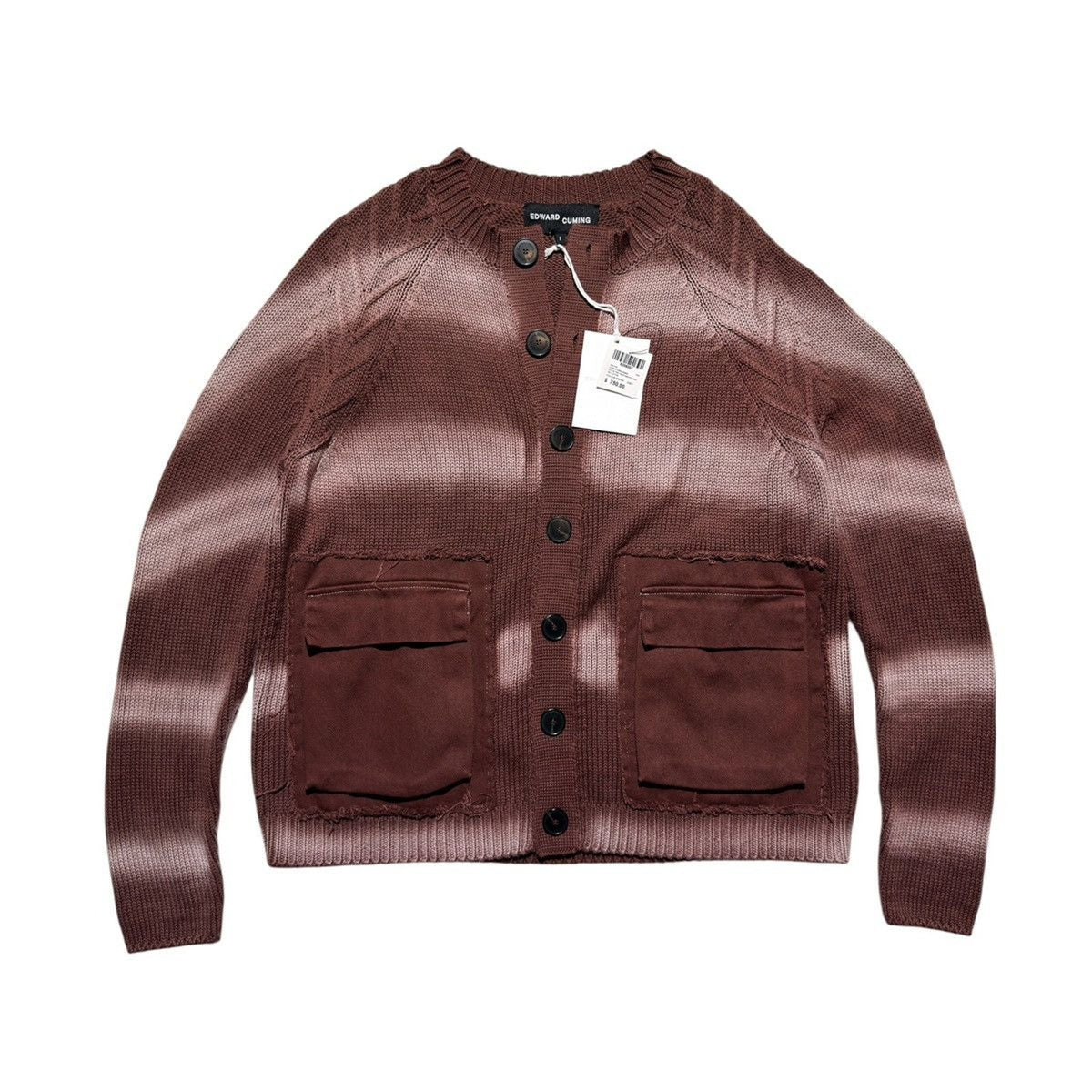 Tyre track washed cardigan
