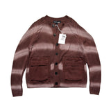 Tyre track washed cardigan