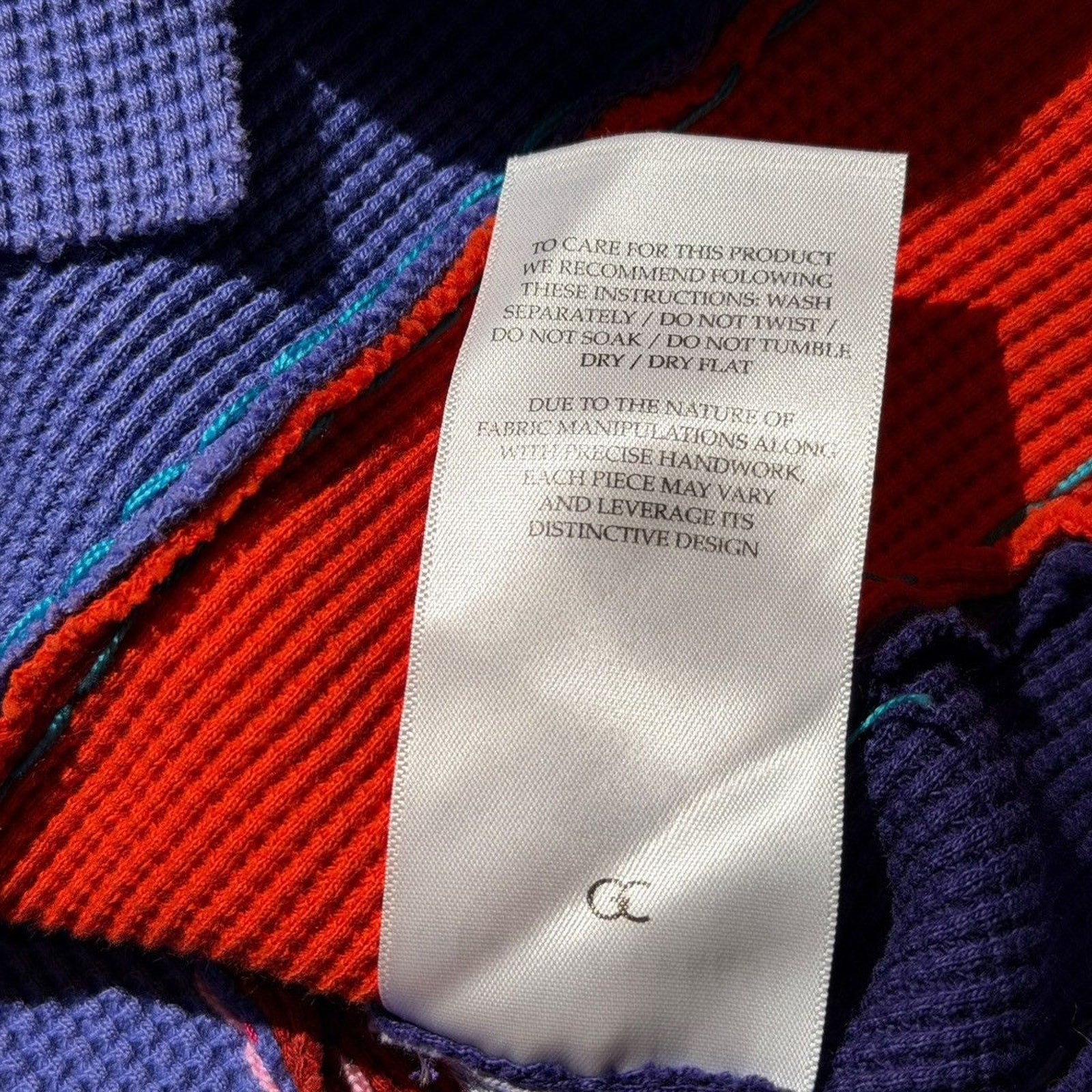 multicolor striped knit henley thermal