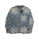 Damier denim 3D chic jacket